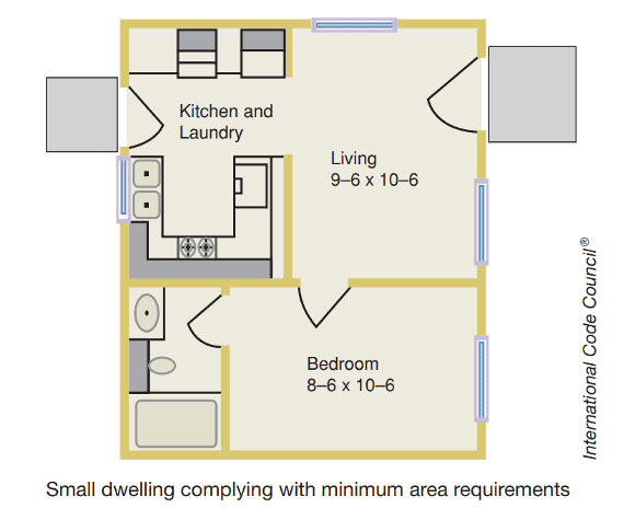 Size House For One Person, What Is The Minimum Size For A Bedroom