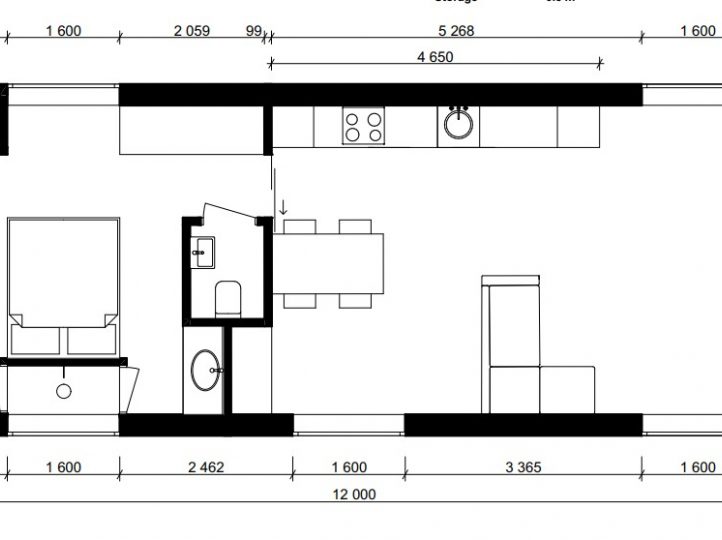 Tiny Villa 60 LXRY 3 Floor Plan
