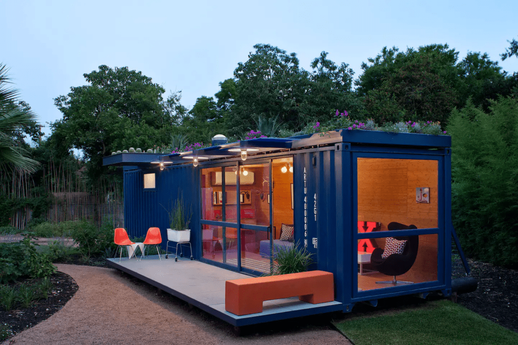 single shipping container home plans