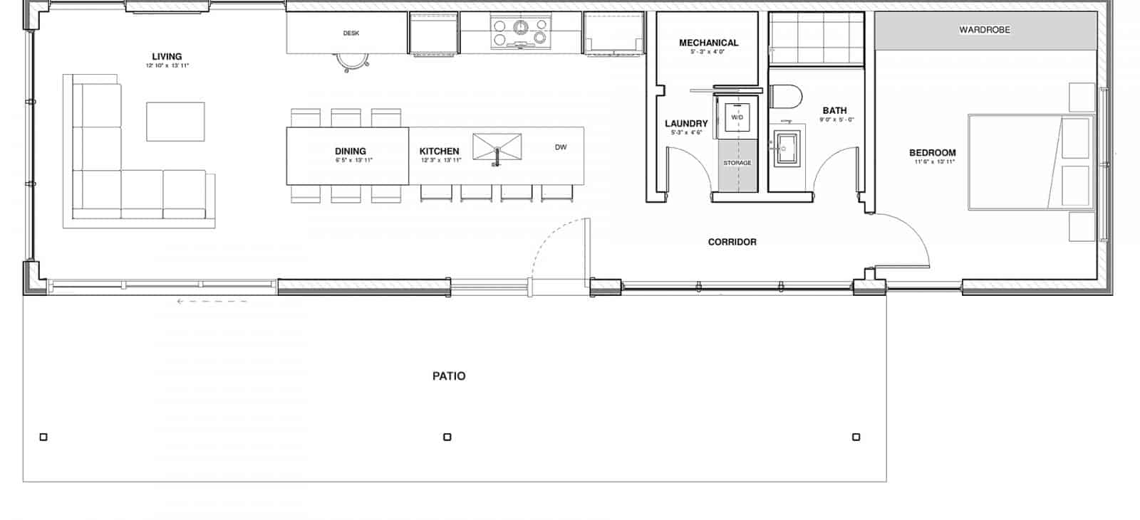 Angora Modern Cottage Floor Plan